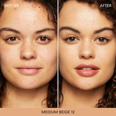 bareminerals texture closeup reveals talc-free powder with breathable wear.