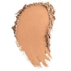 bareMinerals Original loose powder foundation Tan Nude 17 swatch shows buildable coverage for day-to-night looks.