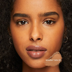 bareMinerals powder bottle close-up highlighting luminous finish