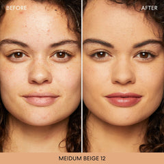 bareMinerals Original Matte Loose Foundation packaging highlighting lightweight, travel-ready design
