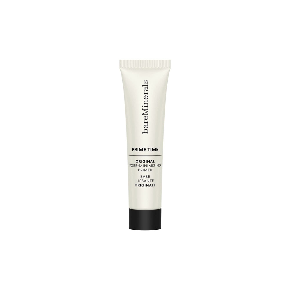 bareMinerals Original Pore Minimizing Gel Primer travel size bottle offers a smooth base.