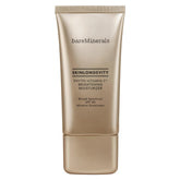 bareMinerals Skinlongevity Phyto-Vitamin C jar closeup highlights creamy texture for daily brightening.