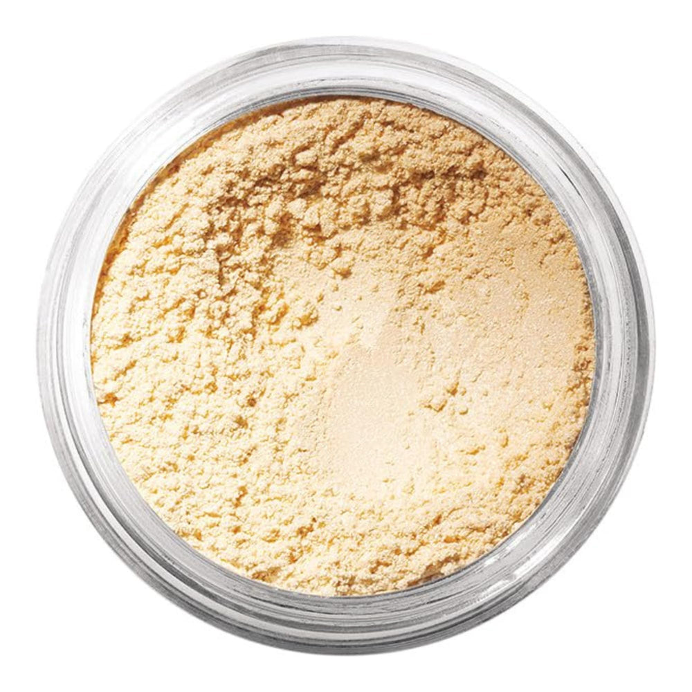 bareMinerals Soul loose eyeshadow open jar shows creamy, buildable color