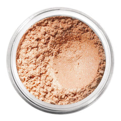 bareMinerals Vanilla Sugar loose eyeshadow jar highlights creamy texture for buildable color and soft blending.