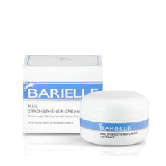 Barielle Nail Strengthener Cream bottle close-up showing pack of two for stronger nails.
