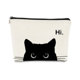 Barpery cat makeup bag compact size keeps daily cosmetics organized on the go.