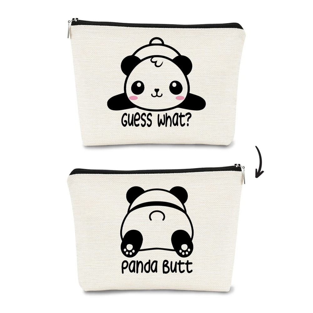BARPERY cute baby panda makeup bag pattern for stylish travel organization.