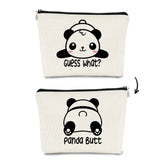 BARPERY cute baby panda makeup bag pattern for stylish travel organization.