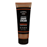 Barrel and Oak Conditioning Shave Cream bottle with Bourbon Cedar scent for a smooth shave.