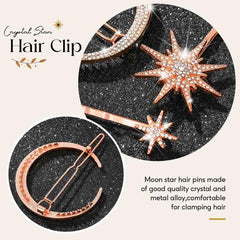 BARTOSI rose gold celestial hair accessory adds delicate touch to outfits.