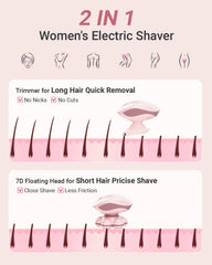 Bartrimber electric razor IPX6 waterproof design ideal for shower use