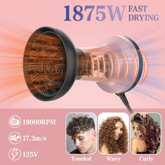 Bartrimber XL 1875W motor enables quick styling sessions.