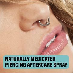 BASE LABORATORIES ear piercing cleaner spray helps maintain clean entry points