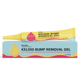 BASE LABORATORIES Keloid Bump Removal Gel jar demonstrates soothing formula for piercing bumps and scars.