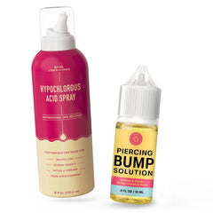 Base Labs piercing bump spray bottle 8oz for daily cleansing and healing support.