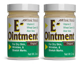 Basic Organics Vitamin E Ointment tube; moisture and scar appearance support.
