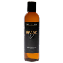 BASK & LATHER beard growth oil pour hydrates and adds shine.
