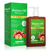 Batana Oil Shampoo bottle with rosemary hints for growth and vitality.