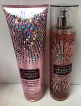 Bath and Body Works A Thousand Wishes mist bottle for an uplifting daily fragrance ritual.