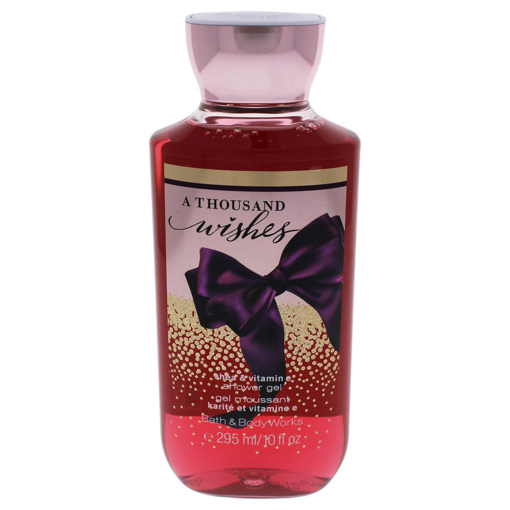 Bath & Body Works A Thousand Wishes Shower Gel bottle front view for fragrant everyday cleansing