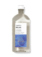 Bath & Body Works Aromatherapy Sleep Lavender Vanilla bottle pour for a calming shower ritual.