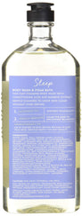 Bath & Body Works Aromatherapy Sleep Lavender Vanilla foam bath bottle in action for relaxing routine.