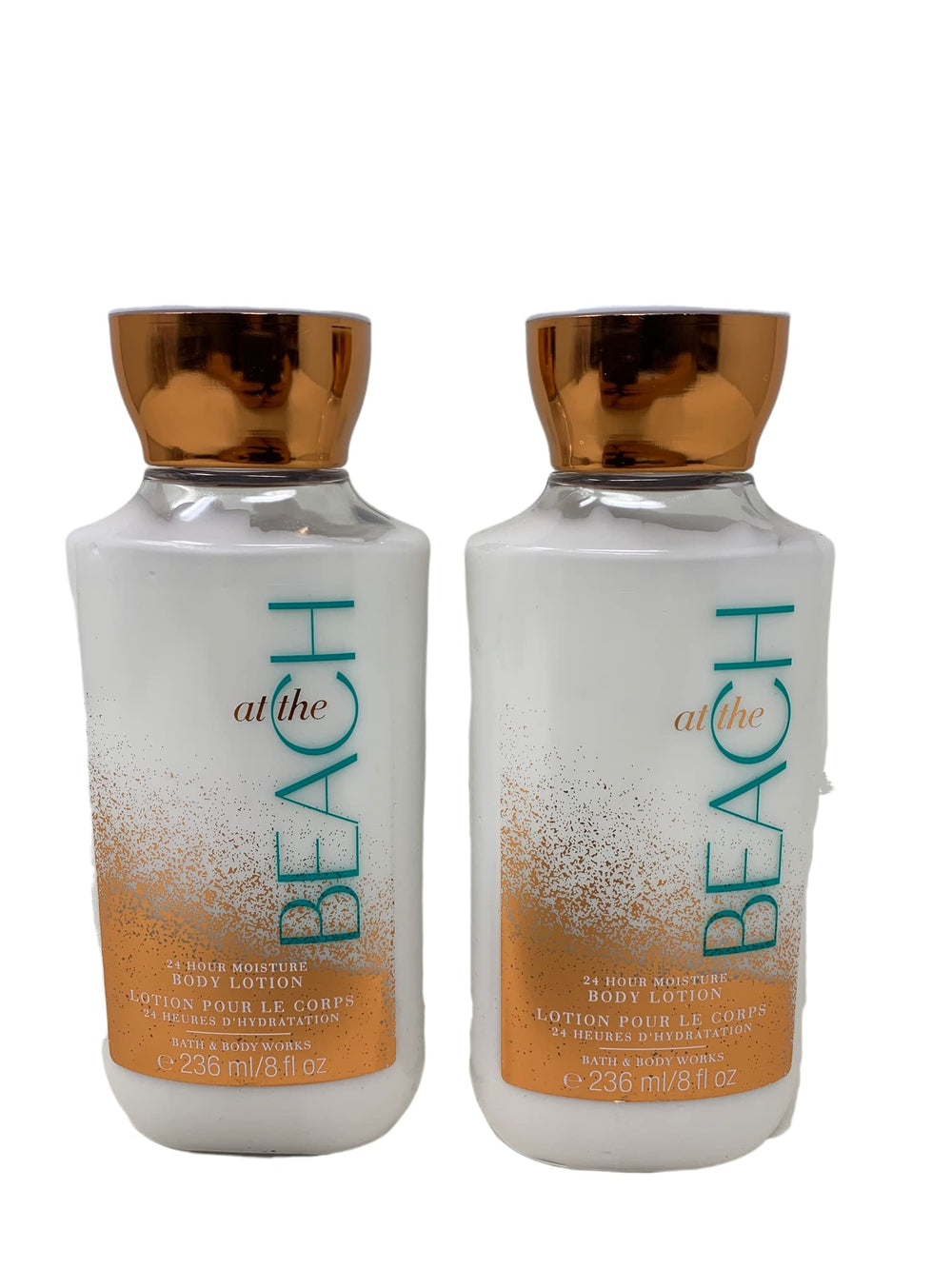 Bath & Body Works At The Beach lotion bottle for daily moisturization and beachy scent.