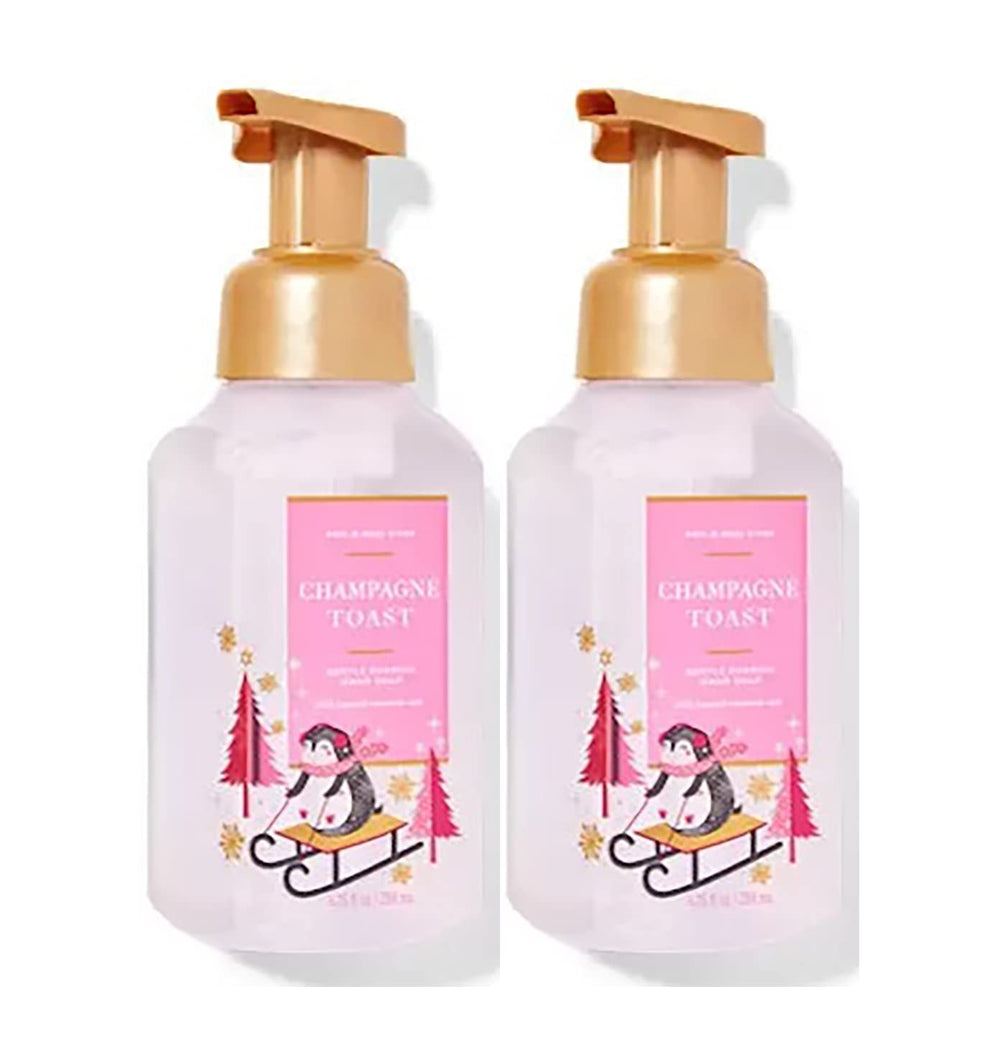 Bath & Body Works Champagne Toast foaming hand soap bottle for gentle cleansing and light fragrance.