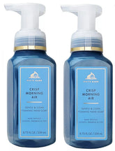 Bath & Body Works Crisp Morning Air foam bottle with pine and juniper scent for refreshing hand washing.