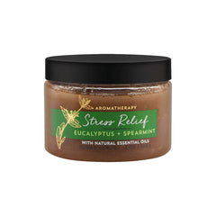 Bath & Body Works Eucalyptus Spearmint Sugar Scrub bottle for a relaxing exfoliation and refreshed skin.