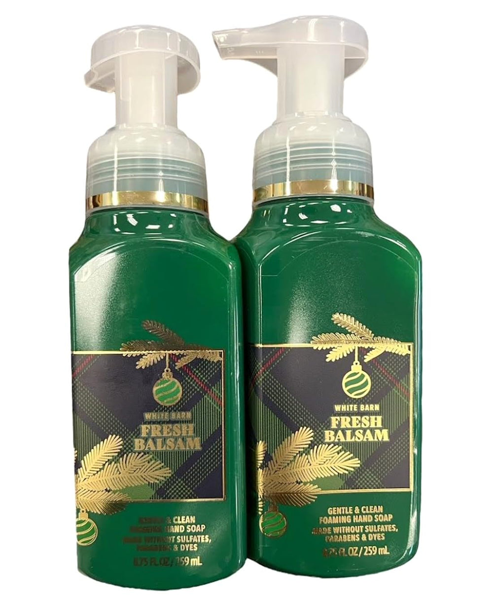 Bath & Body Works Foaming Hand Soap Fresh Balsam bottle front for everyday handwashing with a piney scent
