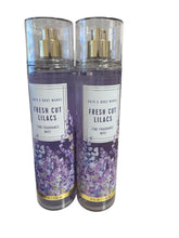 Bath & Body Works Fresh Cut Lilacs mist bottle closeup for refreshing scent layering.