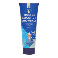 Bath & Body Works Frosted Coconut Snowball 8oz jar, rich moisture for dry skin.