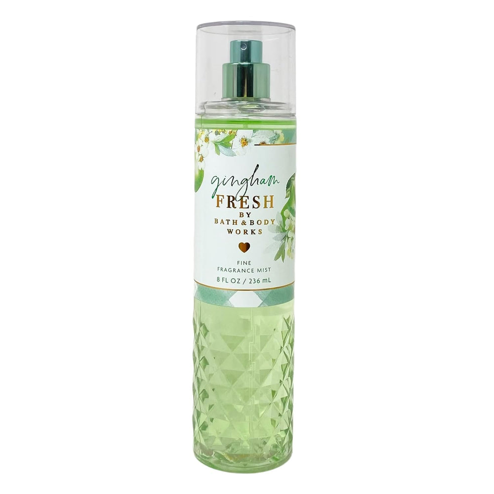 Bath & Body Works Gingham Fresh body spray bottle delivers a light, refreshing fragrance for all-day layerable scent