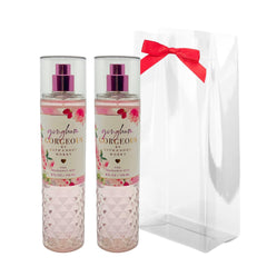 Bath and Body Works Gingham Gorgeous Mist bottle closeup for everyday floral fragrance