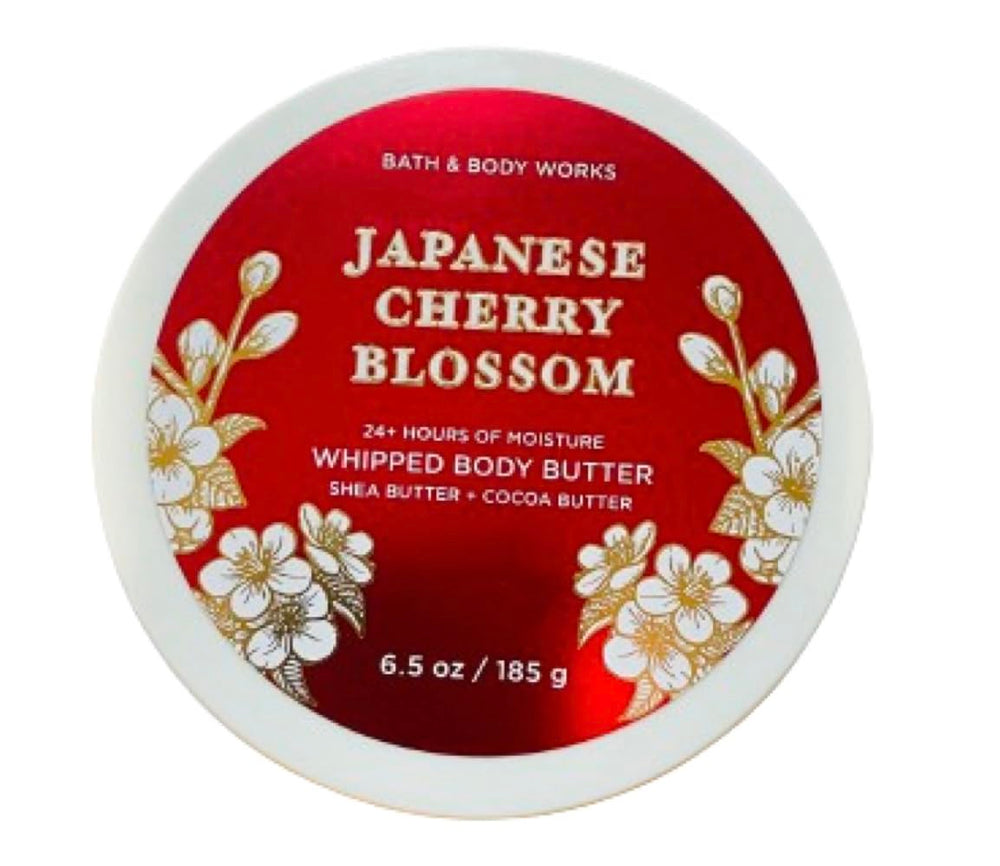 Bath & Body Works Japanese Cherry Blossom Ultra Shea Butter jar close-up for hydration.