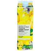 Bath & Body Works Kitchen Lemon refill foaming bottle pour shows a smooth, refreshing cleanse.