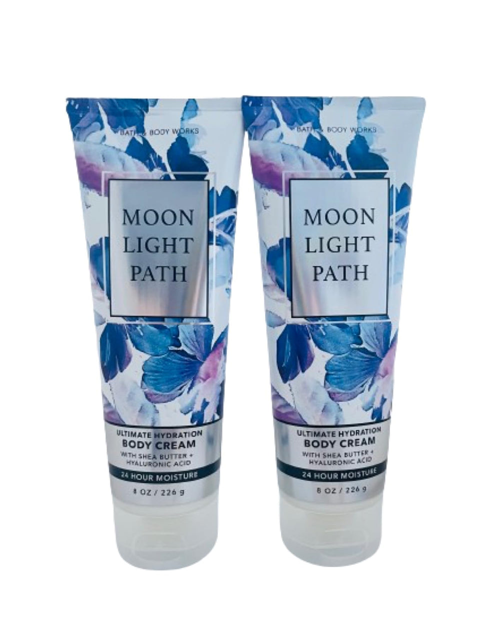 Bath & Body Works Moonlight Path bottle front showcases hydrating body cream for daily moisture