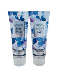 Bath & Body Works Moonlight Path bottle front showcases hydrating body cream for daily moisture