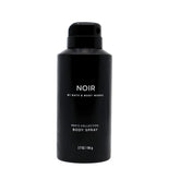 Bath & Body Works Noir men's deodorizing body spray bottle delivering everyday freshness.