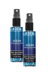 Bath and Body Works Ocean Hand Spray two-pack on display for on-the-go freshness.
