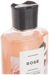 Packaging of Bath & Body Works Rose Shea Vitamin E Shower Gel highlights Vitamin E nourishment.