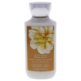 Bath & Body Works Shea Vanilla bottle close-up offering daily nourishment for smooth skin