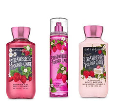 Bath & Body Works Strawberry Pound Cake shower gel bottle offers a comforting dessert-inspired cleansing ritual