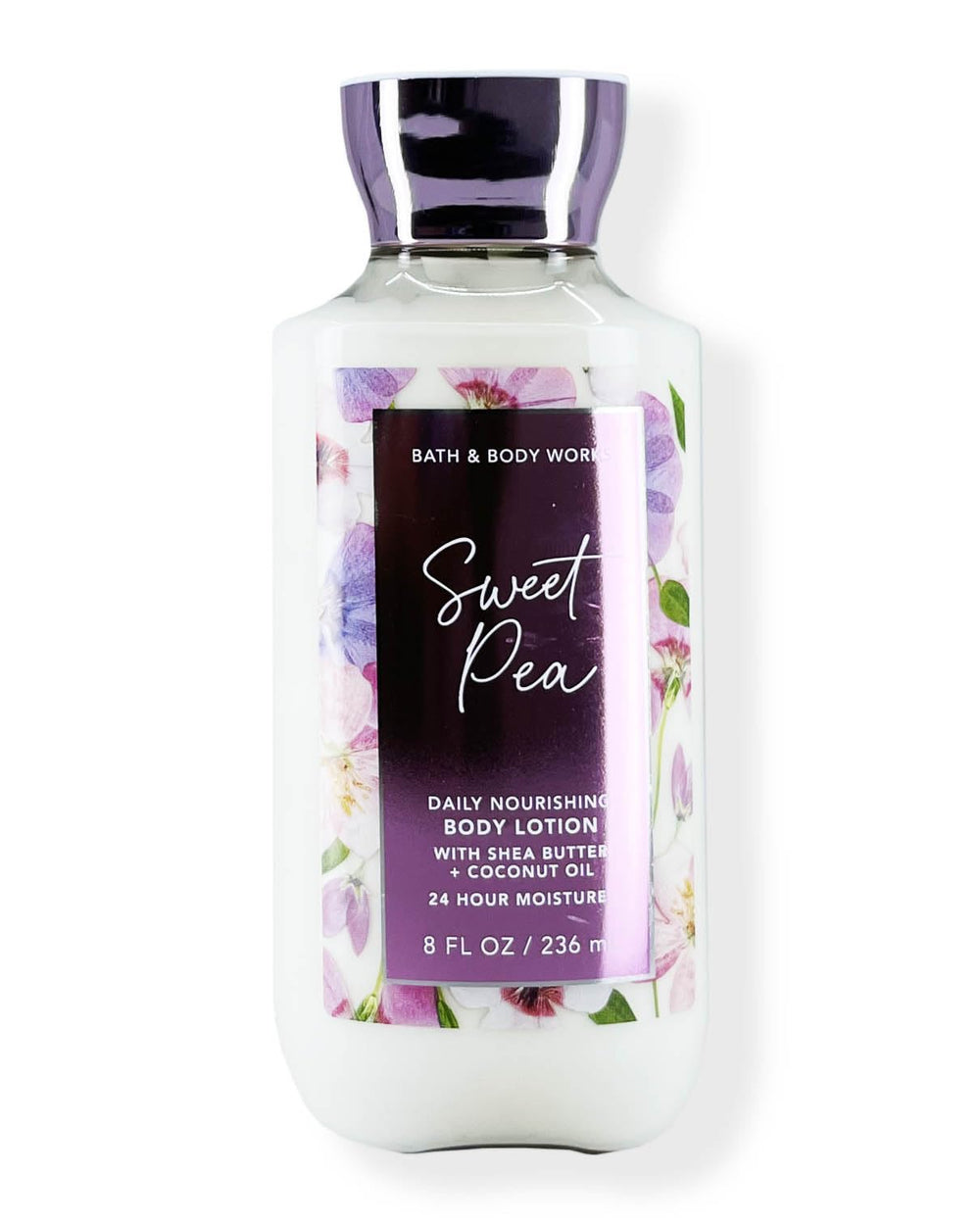 Bath & Body Works Sweet Pea Body Lotion bottle front view for everyday hydration.