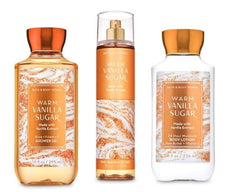 Bath & Body Works Warm Vanilla Sugar shower gel with pump for nourishing, rich lather.