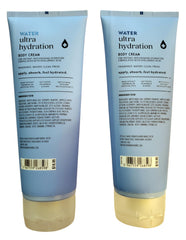 Bath & Body Works Water Ultra Hydration cream texture close-up for daily moisture.