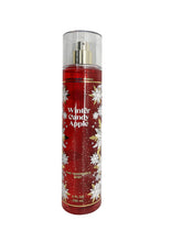 Bath and Body Works Winter Candy Apple bottle pour demonstrates a refreshing seasonal fragrance for daily layering.