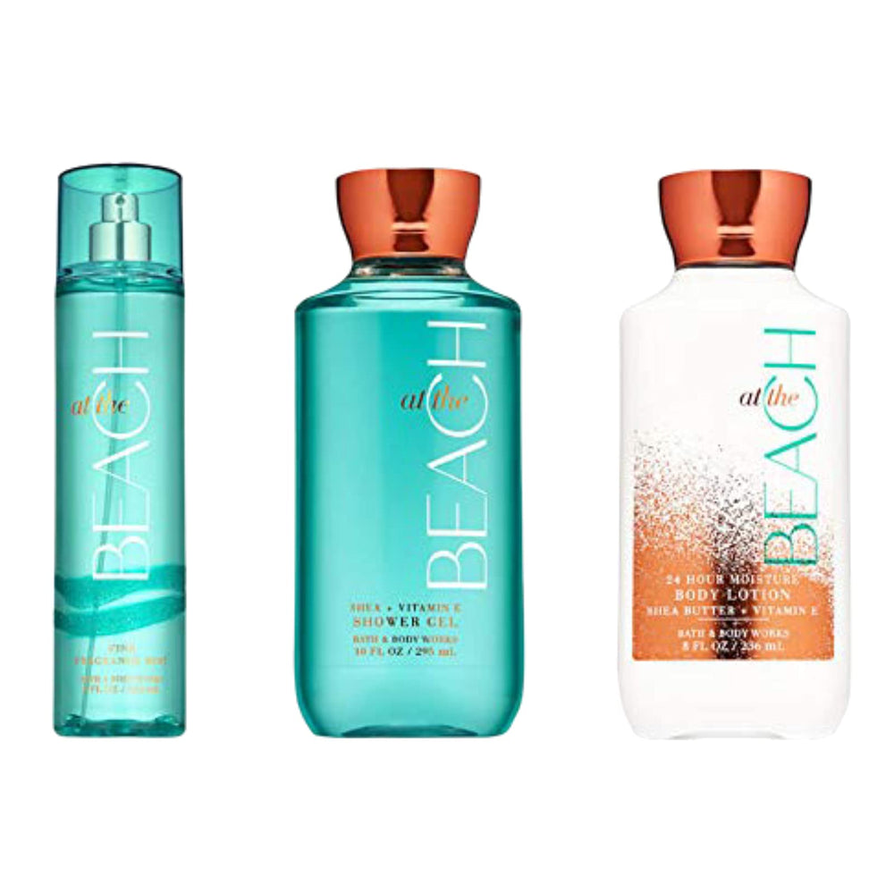 Bath & Body Works At The Beach shower gel pour offers vacation-like refreshment and skin hydration.