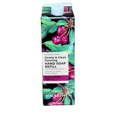 Bath & Body Works Black Cherry Merlot bottle closeup highlighting rich moisturizing foam.